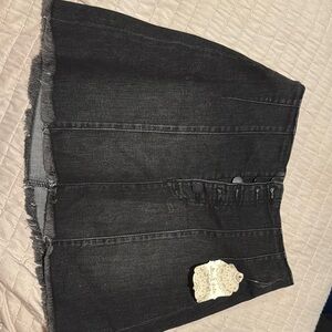 Altr’d state Charcoal Button-Front Skirt